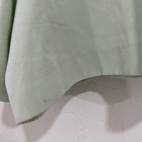 Zara Mint Green Pleated Shorts Linen Size XXL - Picture 5 of 9